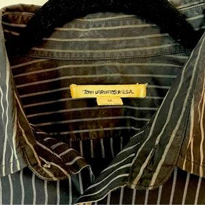 Black pinstripe John Varvatos dress shirt